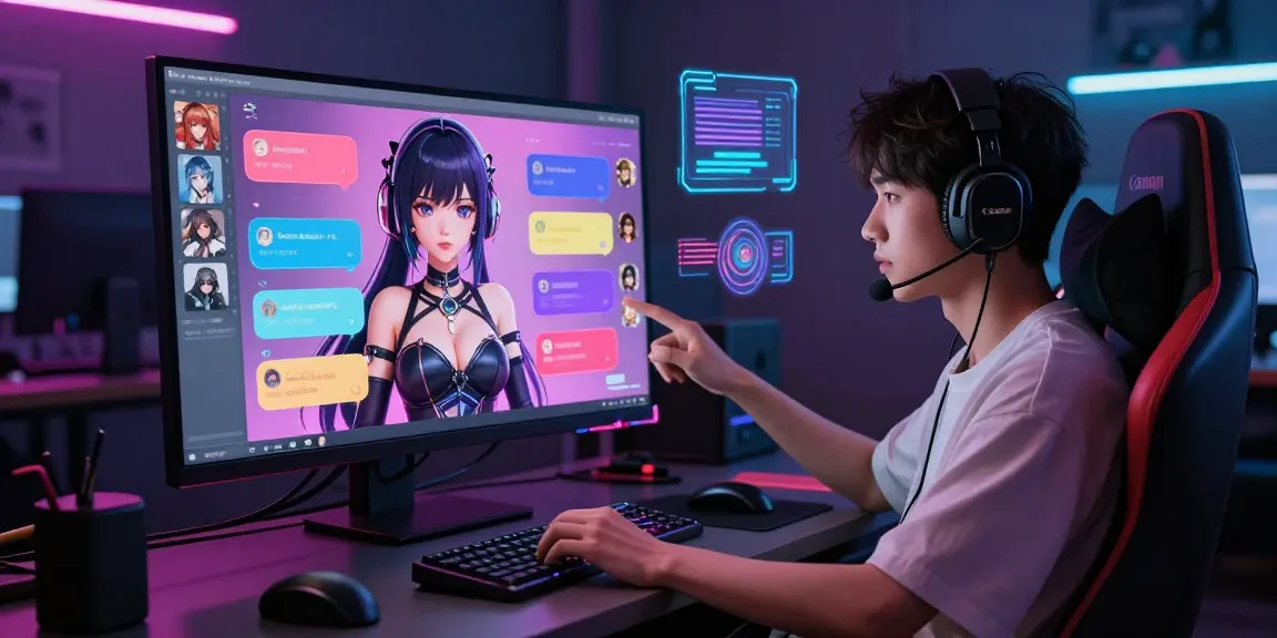 Engaging ai hentai chat experience with interactive anime characters and vibrant chat interface