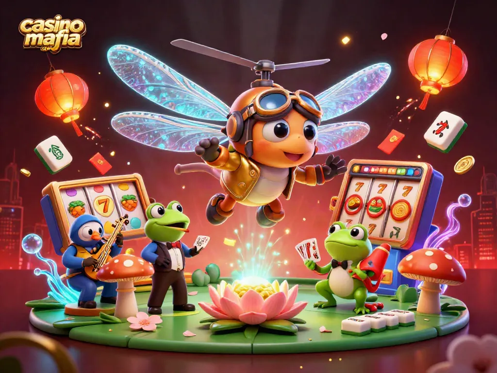 Experience the thrilling world of casino mafia casino with exciting slot reels and vibrant characters.